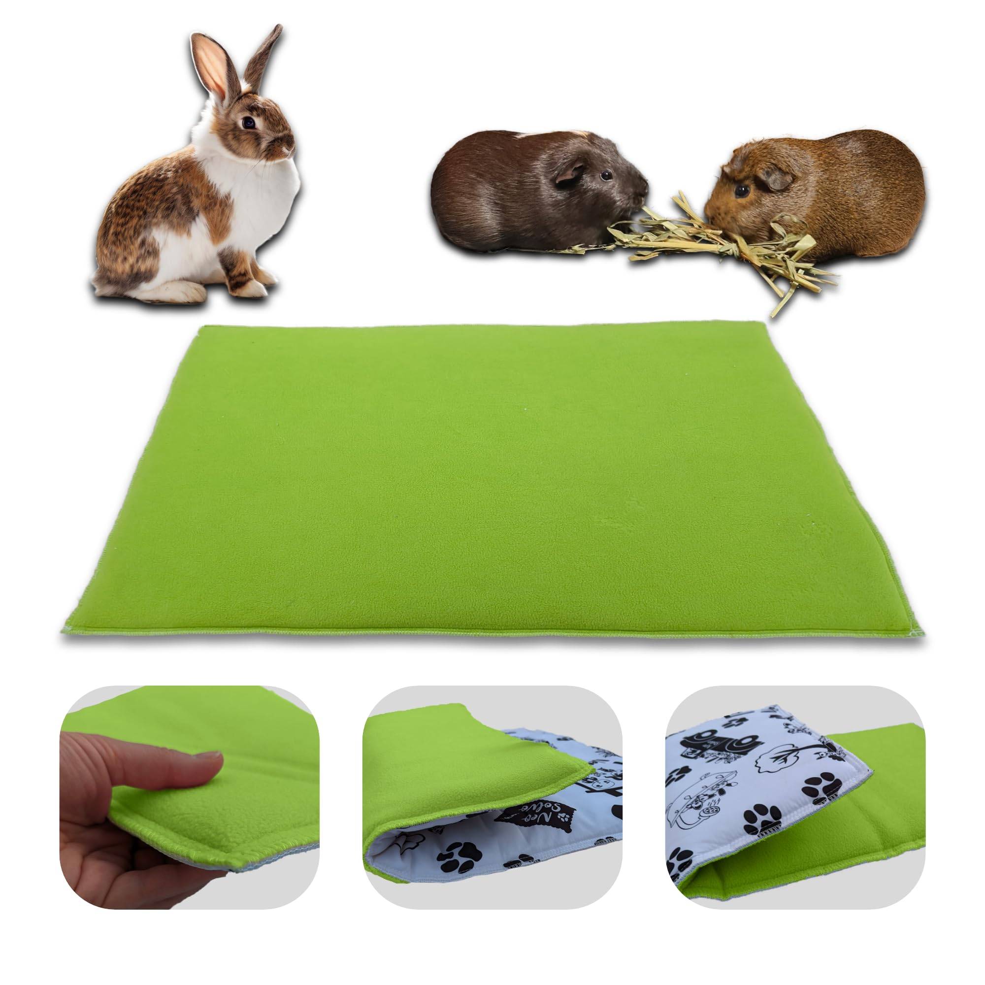 Tapis pour Cochon d'inde et Lapin en Polaire - 60 x 50 cm - Polaire Absorbant, Lavable en Machine, Economique et Ecologique - Neo Solvo - Image 1