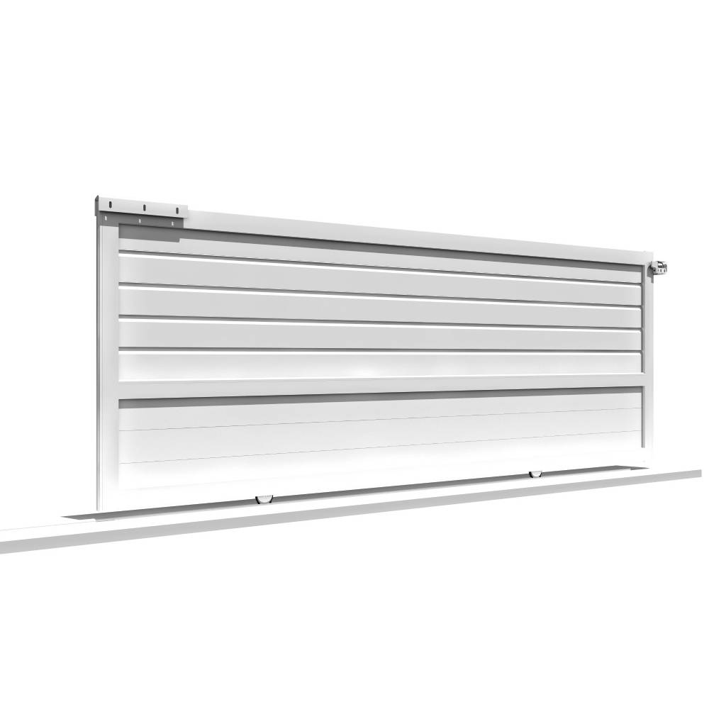 Intersun - Portail coulissant mixte L 3500 x H 1714 mm (Blanc) - INTERSUN - Imagen 1