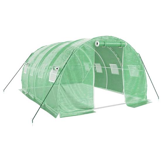 Serre Tunnel Jardin Acier Galvanisé Protection Culture 12m² 4x3x2m - ComfortXL Outdoor Living - Image 2