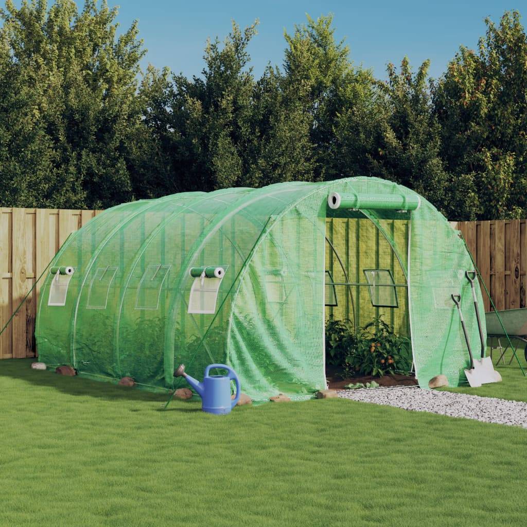 Serre Tunnel Jardin Acier Galvanisé Protection Culture 12m² 4x3x2m - ComfortXL Outdoor Living - Image 1