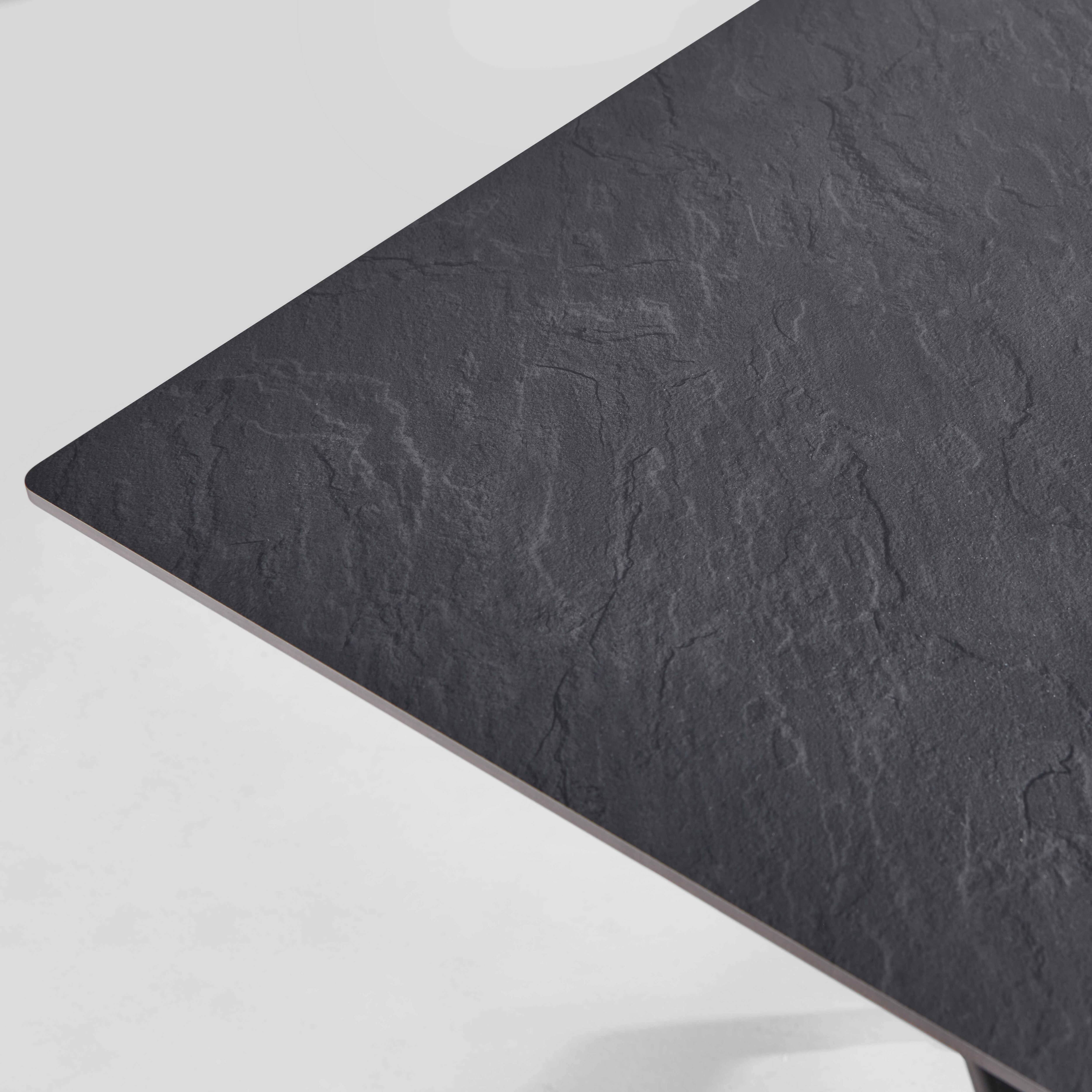 Oviala - Table haute de terrasse 60 cm inclinable stratifié ardoise gris foncé Opéra - Oviala - Imagen 4