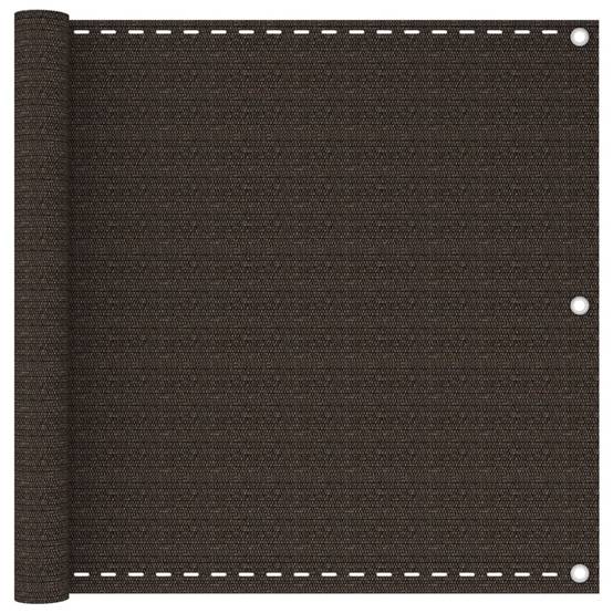 Écran de balcon PEHD marron 500 x 90 cm - PANGIVO - Image 1