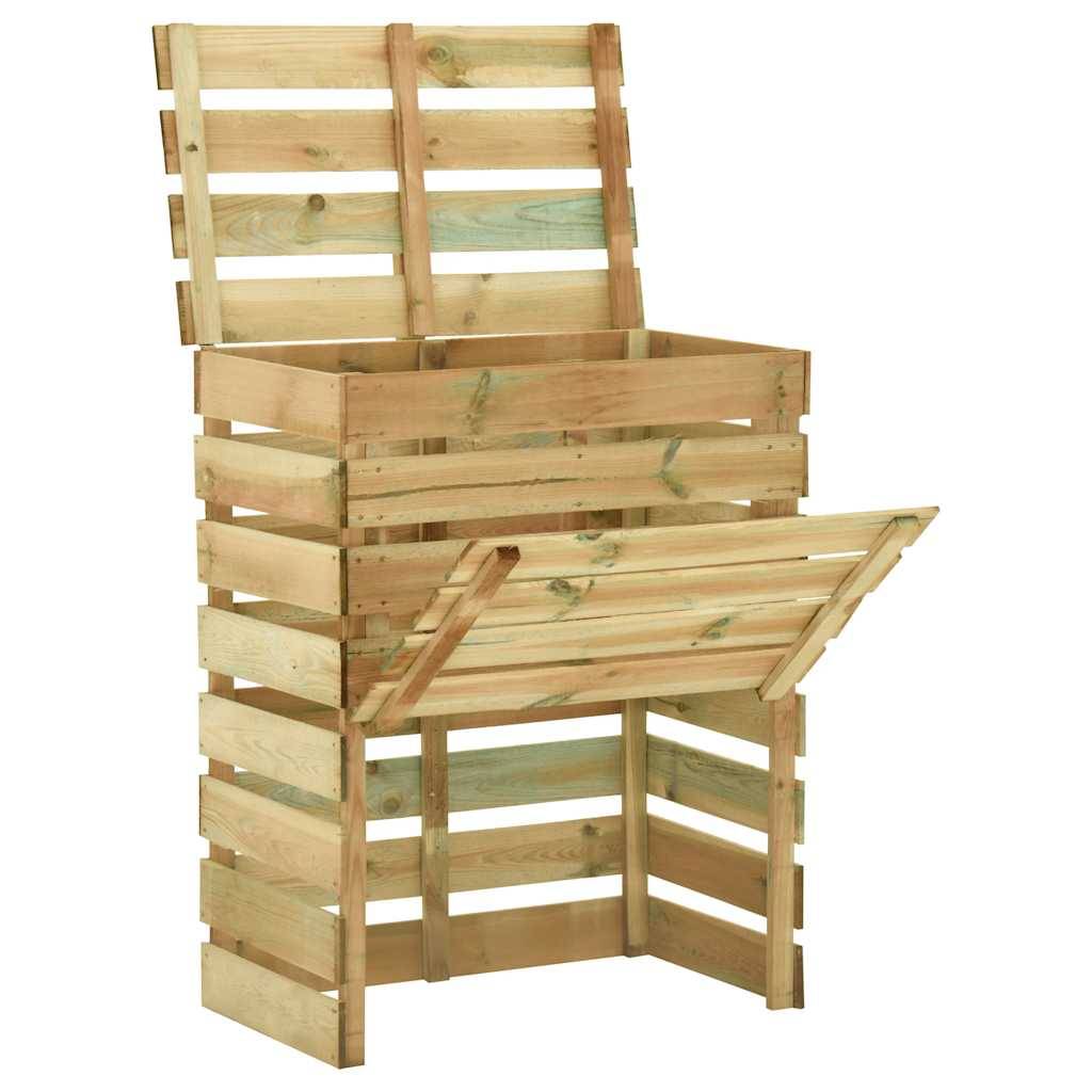 Vidaxl - Composteur de jardin à lattes 4 pcs 80x50x100 cm Pin imprégné vidaXL 3078138 - Imagen 2