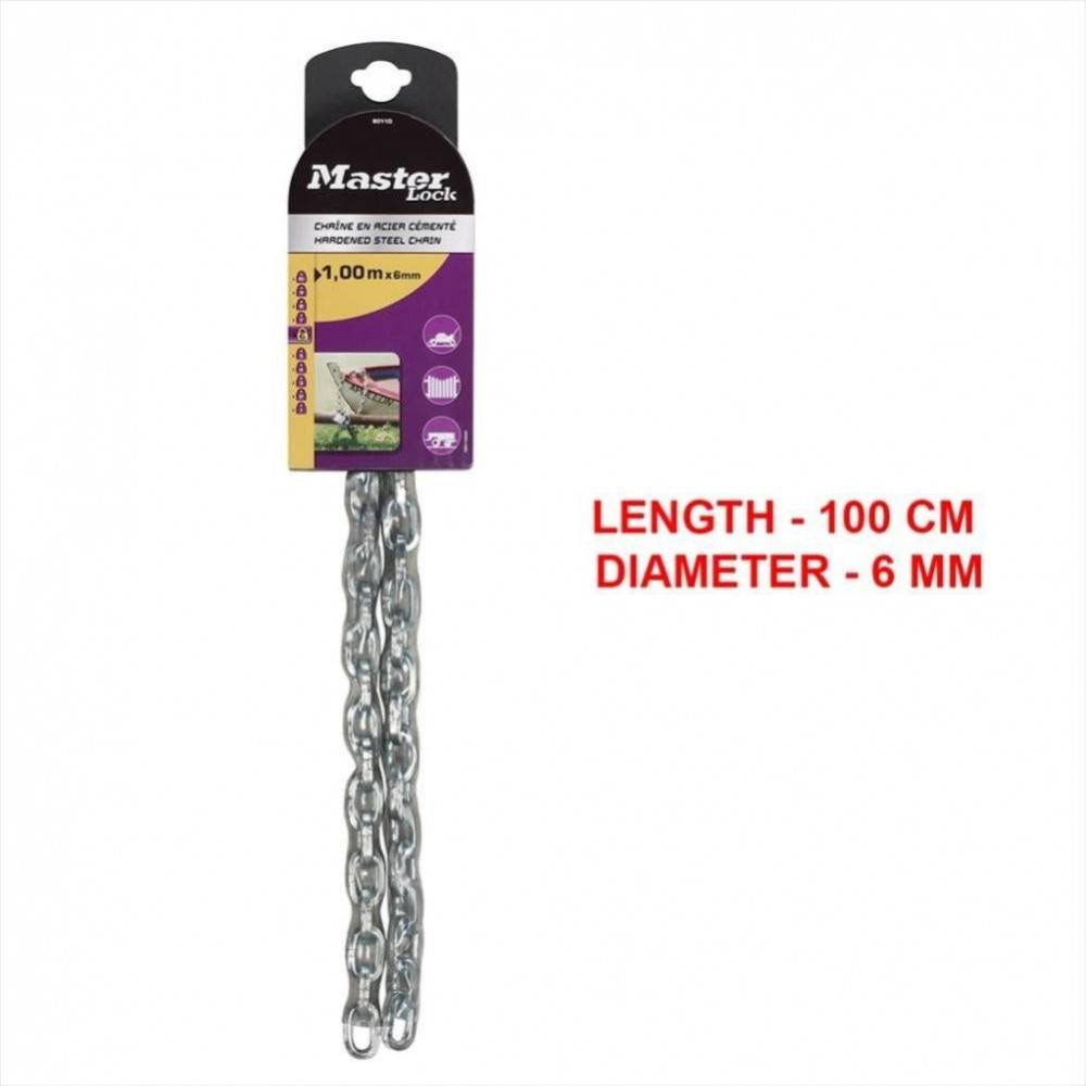 Master Lock - Master Lock 8011EURD Chaîne en acier cémenté, 100 cm x 0,6 cm - Image 5