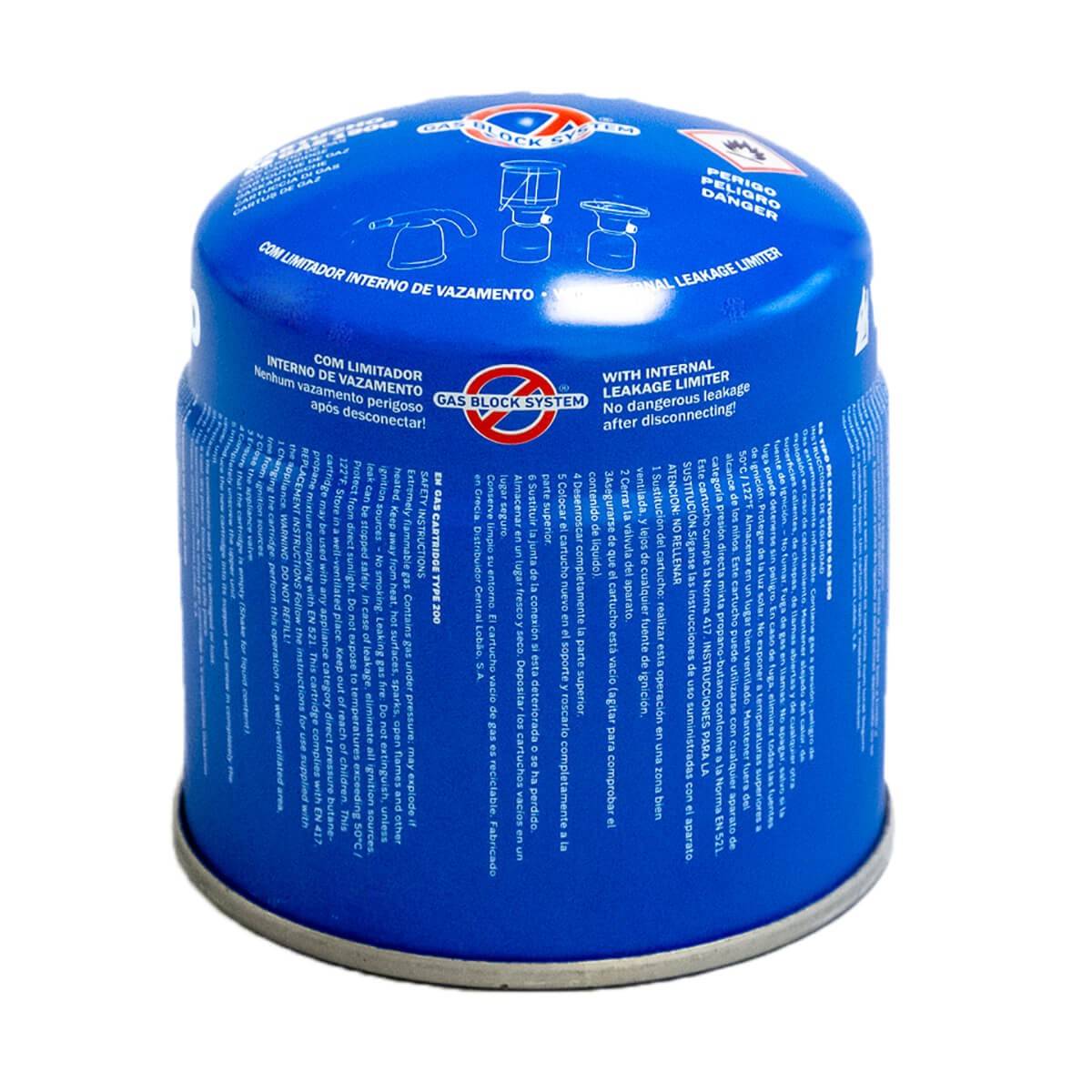 Cartouche gaz 190g butane perçable avec système sécurité stop-gaz VITO - Image 2
