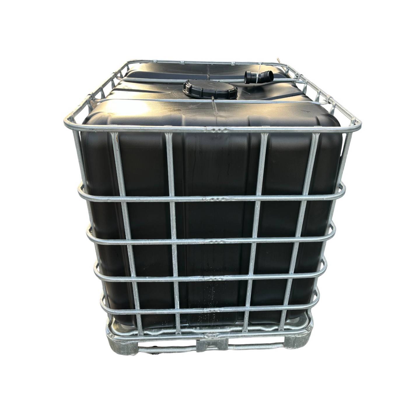 Dare Win Store - Cuve de stockage 1000l ibc neuve grillage opaque noire bouchon diamètre 22 cm - Imagen 1