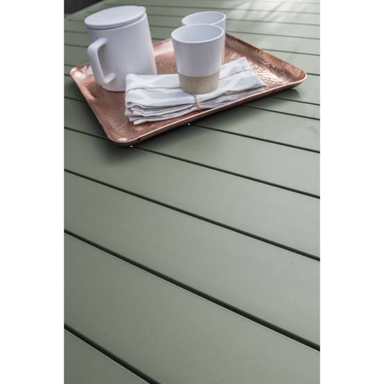 Dcb Garden - Table Miami Kaki Extensible Table De Jardin Extensible En Aluminium Kaki - Dcb Groupe - Decochine - Image 3