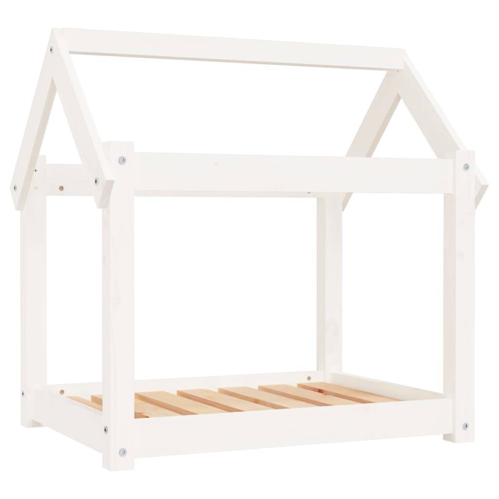 Vidaxl - Lit pour chien Blanc 71x55x70 cm Bois de pin solide vidaXL - Imagen 2