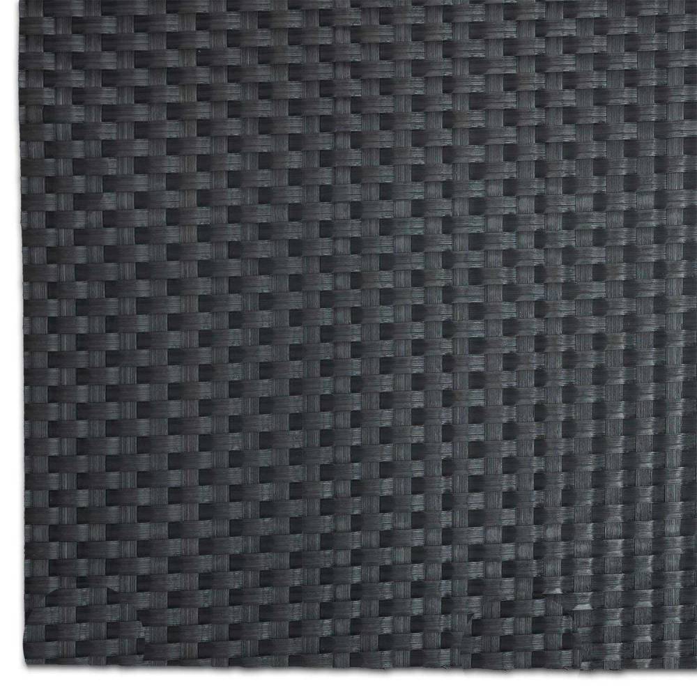 Rattan Art - Brise-vue en résine tressée pour balcon et clôture coloris anthracite 1 x 5 m - Imagen 3