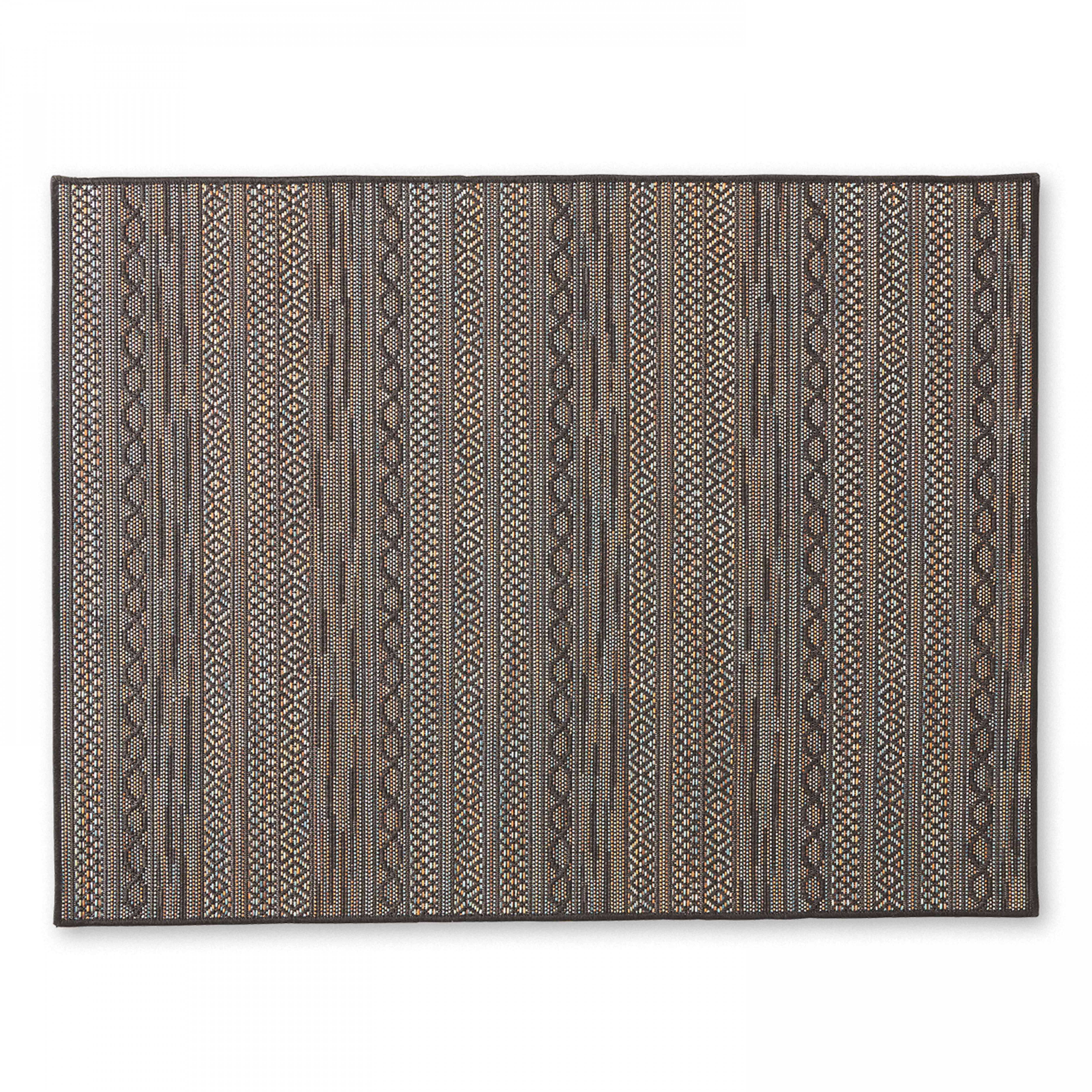 Oviala - Tapis rectangulaire en polypropylène 120x160 cm noir Urda - Oviala - Imagen 2