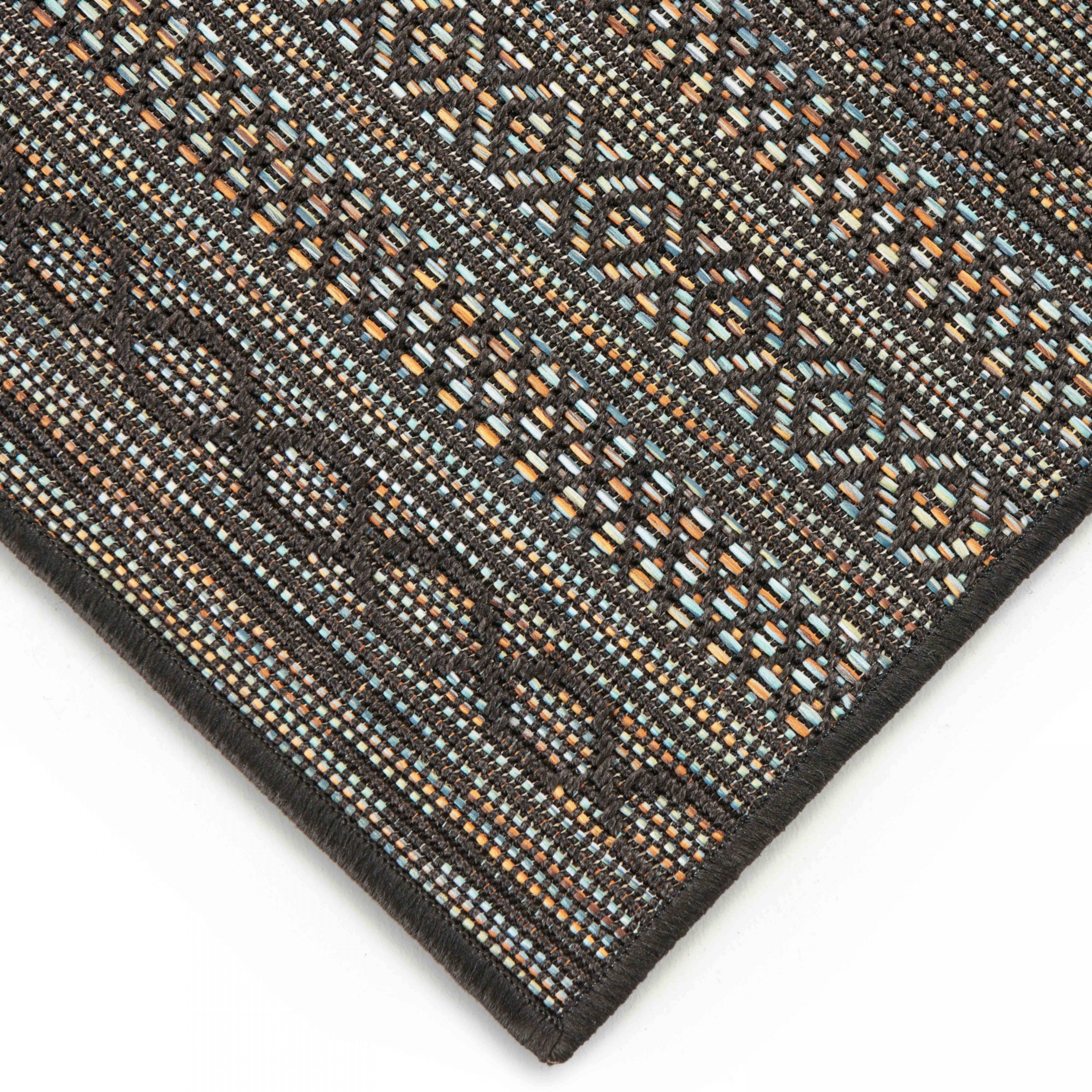 Oviala - Tapis rectangulaire en polypropylène 120x160 cm noir Urda - Oviala - Imagen 4
