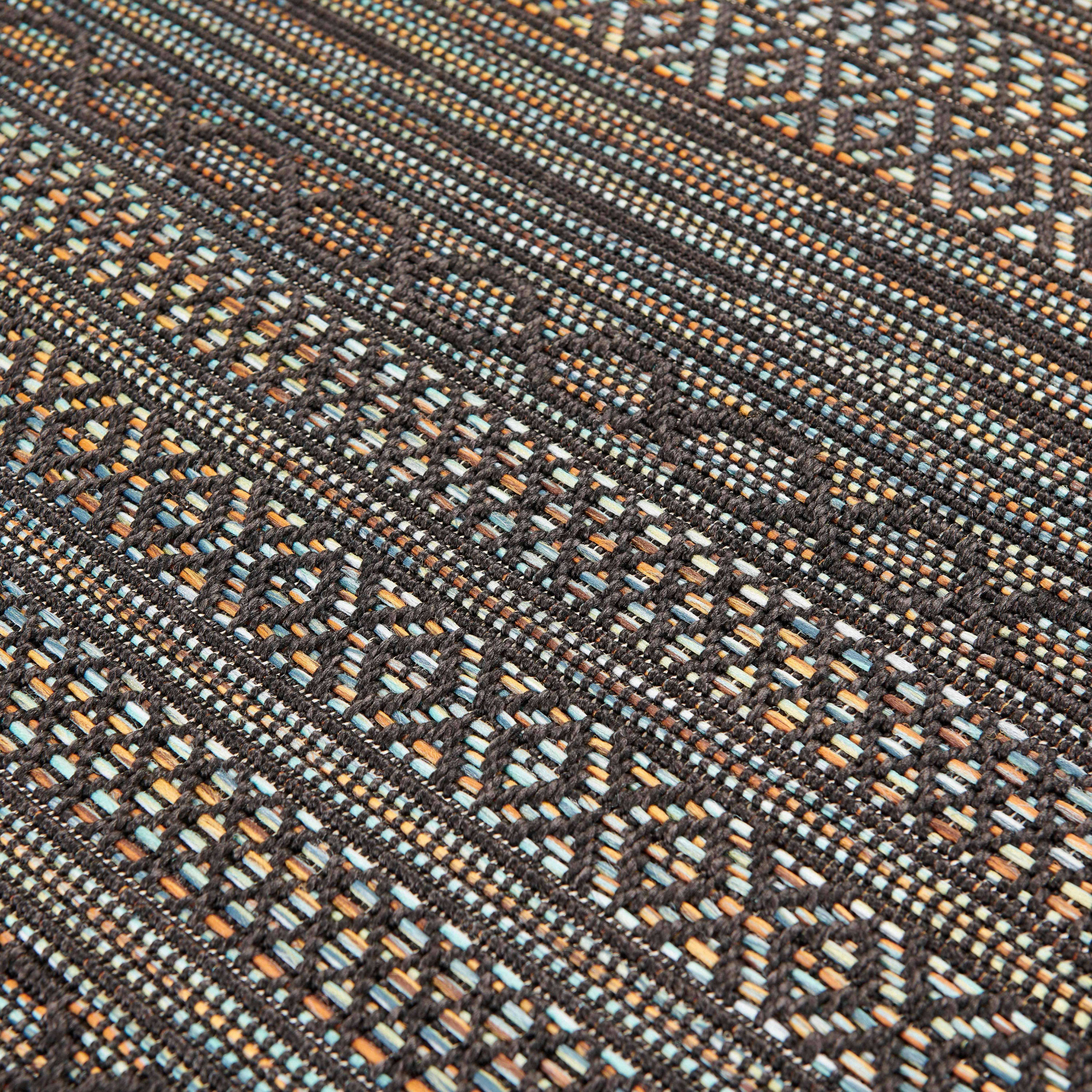 Oviala - Tapis rectangulaire en polypropylène 120x160 cm noir Urda - Oviala - Imagen 5