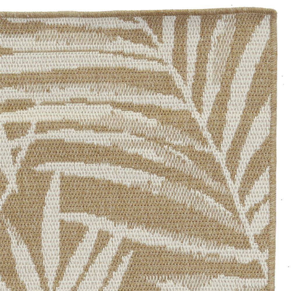 Aubry Gaspard - Tapis d'extérieur en plastique recyclé Feuilles 120 x 180 cm - Imagen 4