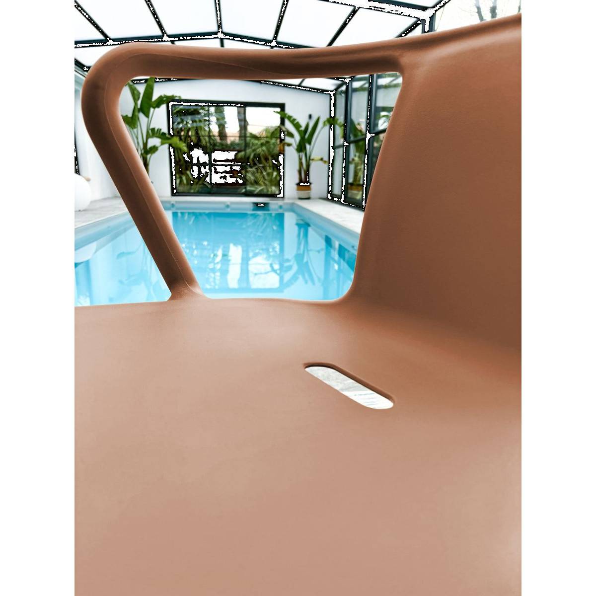 City Garden - Lot composé de 2 fauteuils de jardin - CITY GARDEN - DIEGO-FT - Terracotta - Empilables - Imagen 3