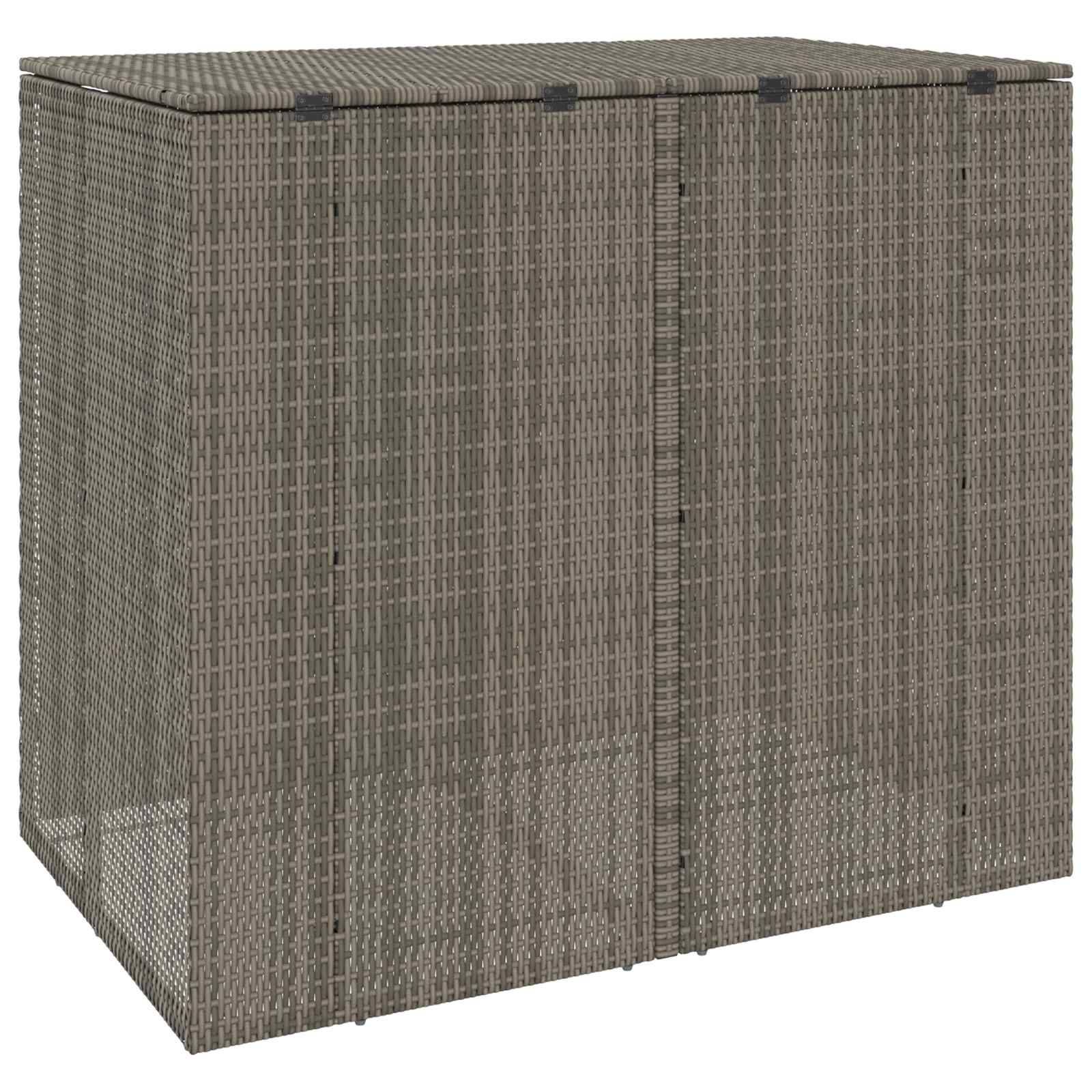 Cache-poubelle double polyéthylène gris 130 x 80 x 115 cm - PANGIVO - Image 7