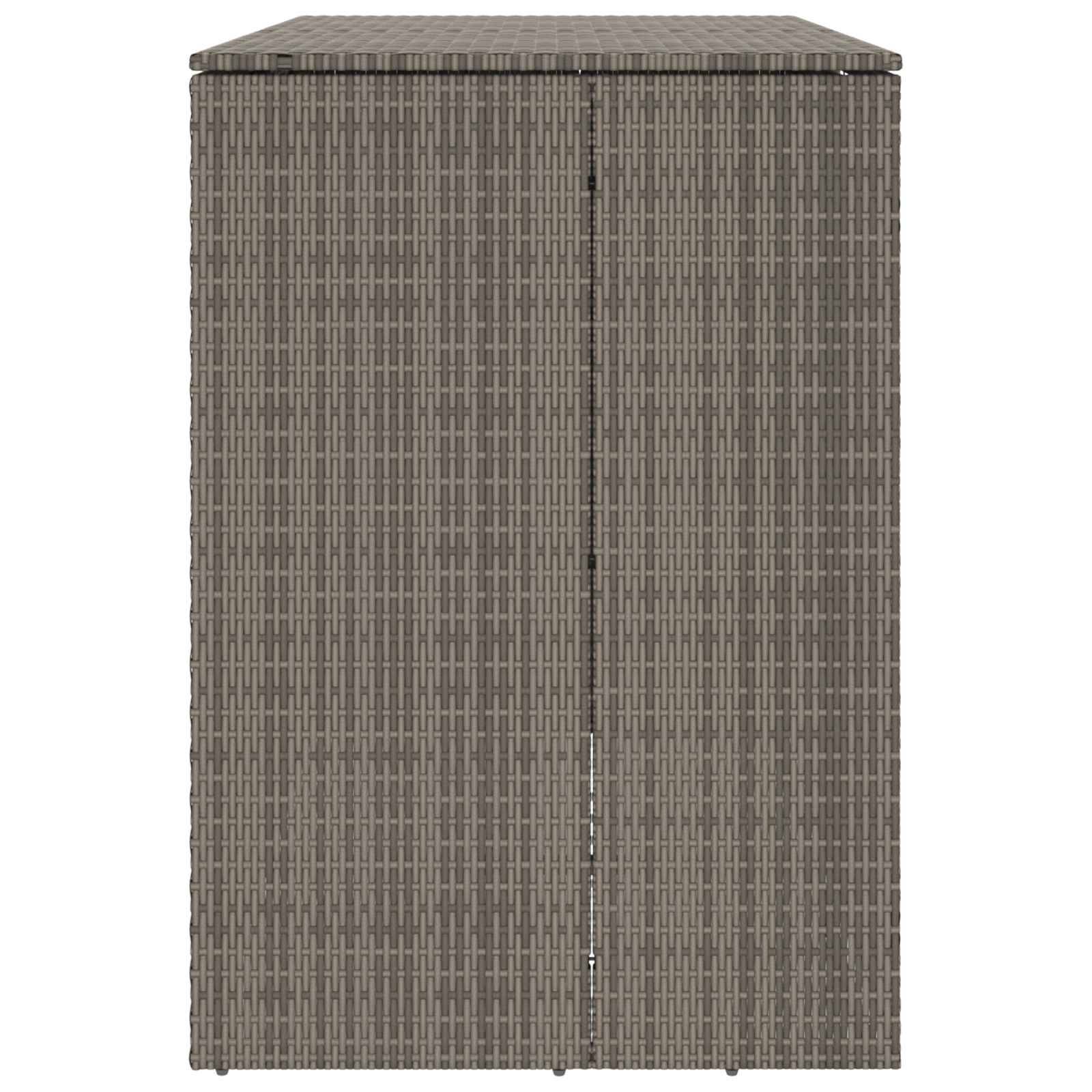 Cache-poubelle double polyéthylène gris 130 x 80 x 115 cm - PANGIVO - Image 6
