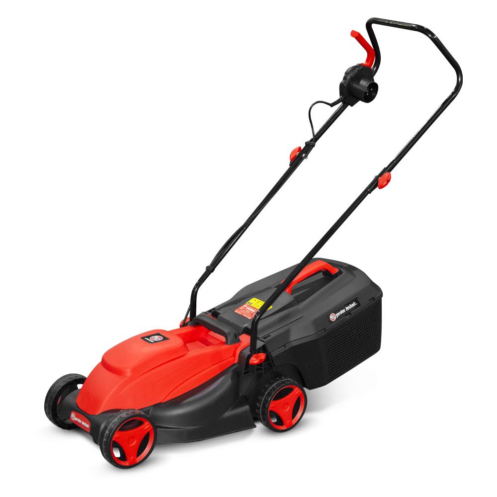 Elem Garden Technic - Tondeuse à gazon électrique 1300W - Largeur 32cm, 3 Hauteurs de Coupe, Bac 25L - Elem Garden