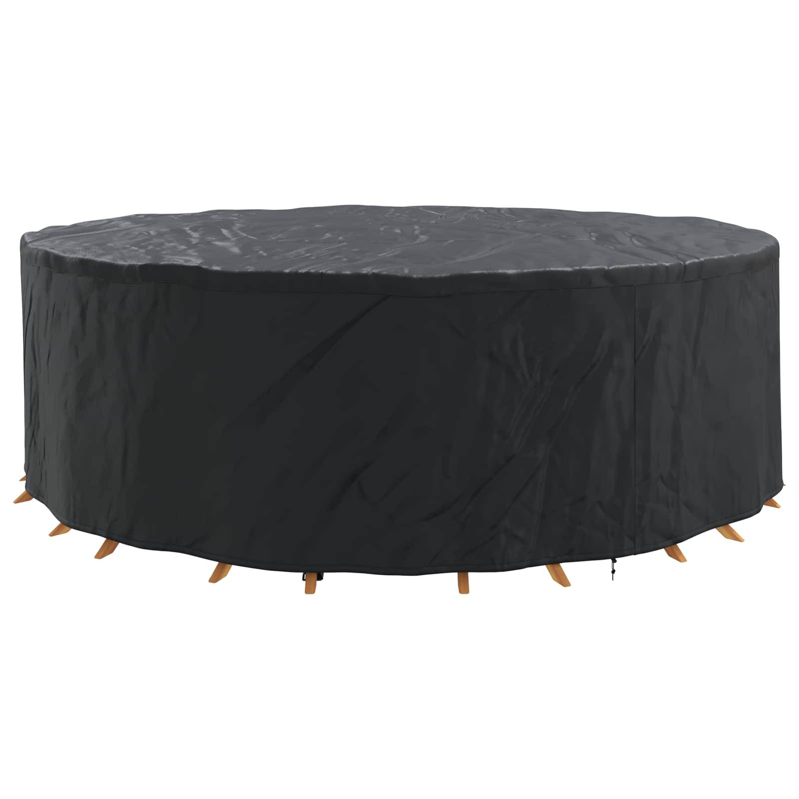 Housse de meuble tissu Oxford noir 279 x 279 x 85 cm, Poids:2.13kg - PANGIVO - Image 3