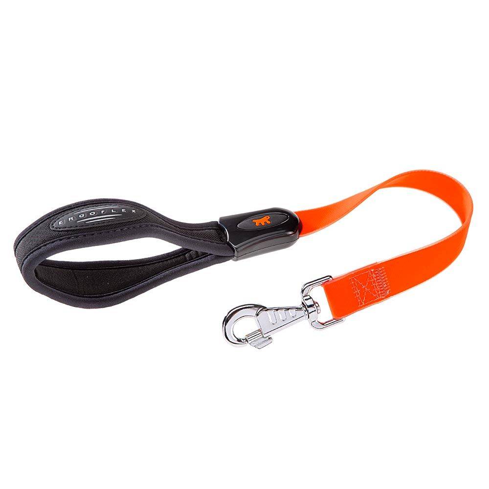 Ferplast - Laisse Courte pour Chiens EVOLUTION GM25/55, Hypoallergénique, Lavable, Poignée rembourrée, Orange - Imagen 1