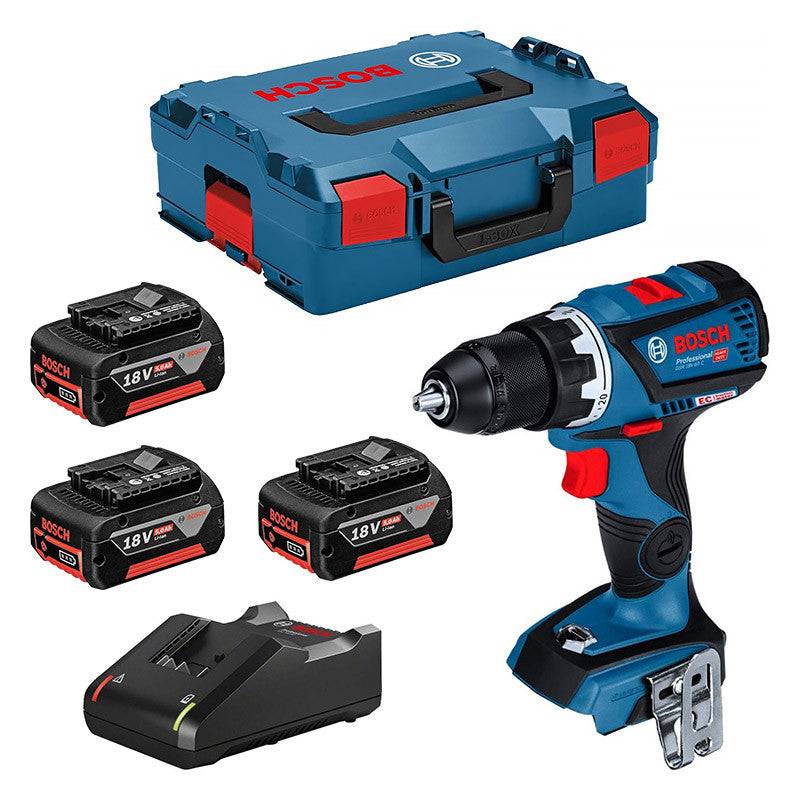 Bosch - Perceuse visseuse BOSCH GSR 18V-60 C Professional 3 x 5,0 Ah + L-Boxx Bosch - Imagen 1