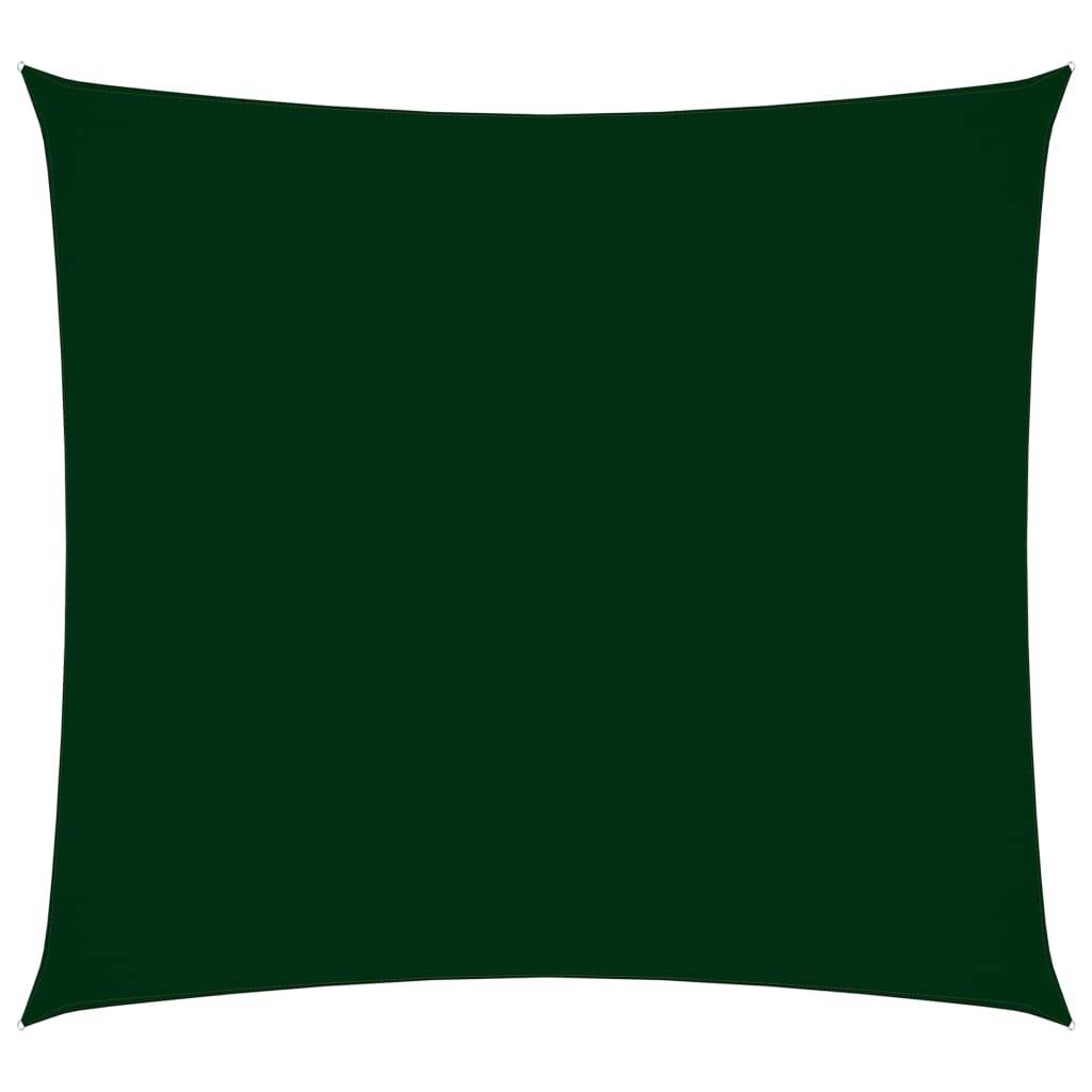 Helloshop26 - Voile toile d'ombrage parasol tissu oxford carré 5 x 5 m vert foncé - Imagen 1