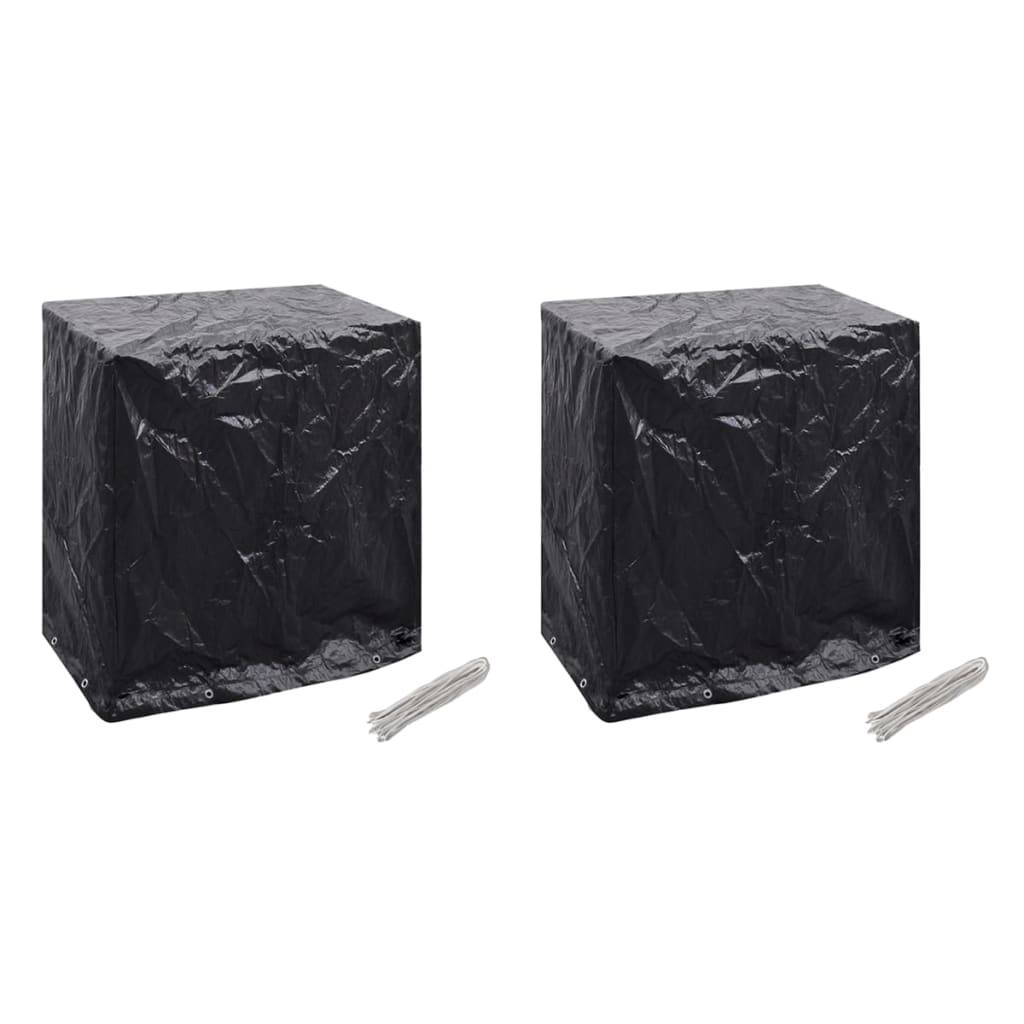 Housses pour table de ping-pong polyéthylène noir 160 x 55 x 182 cm - PANGIVO - Image 1