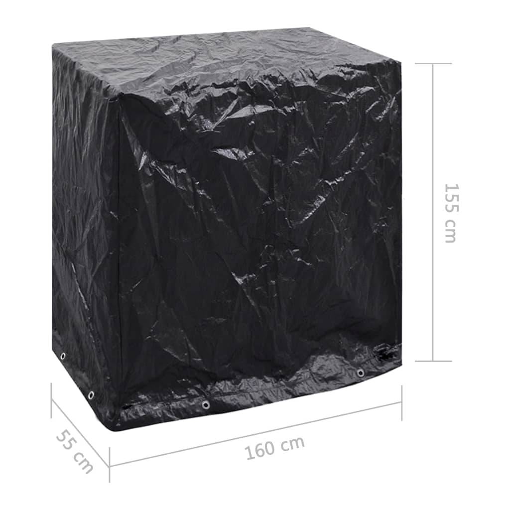 Housses pour table de ping-pong polyéthylène noir 160 x 55 x 182 cm - PANGIVO - Image 8