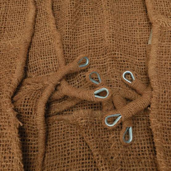 Voile d'ombrage en fibre de coco à suspendre 3x5m - Image 4