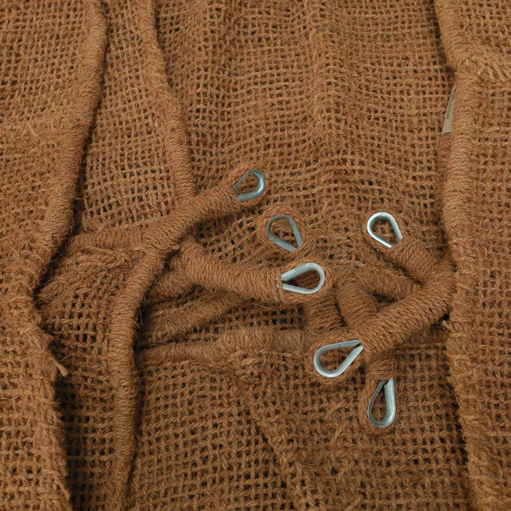Voile d'ombrage en fibre de coco à suspendre 3x5m - Image 4