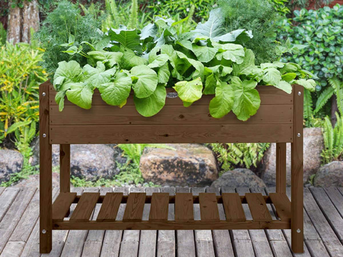 Esschert Design - Carré potager en bois marron L - Esschert Design - Imagen 3