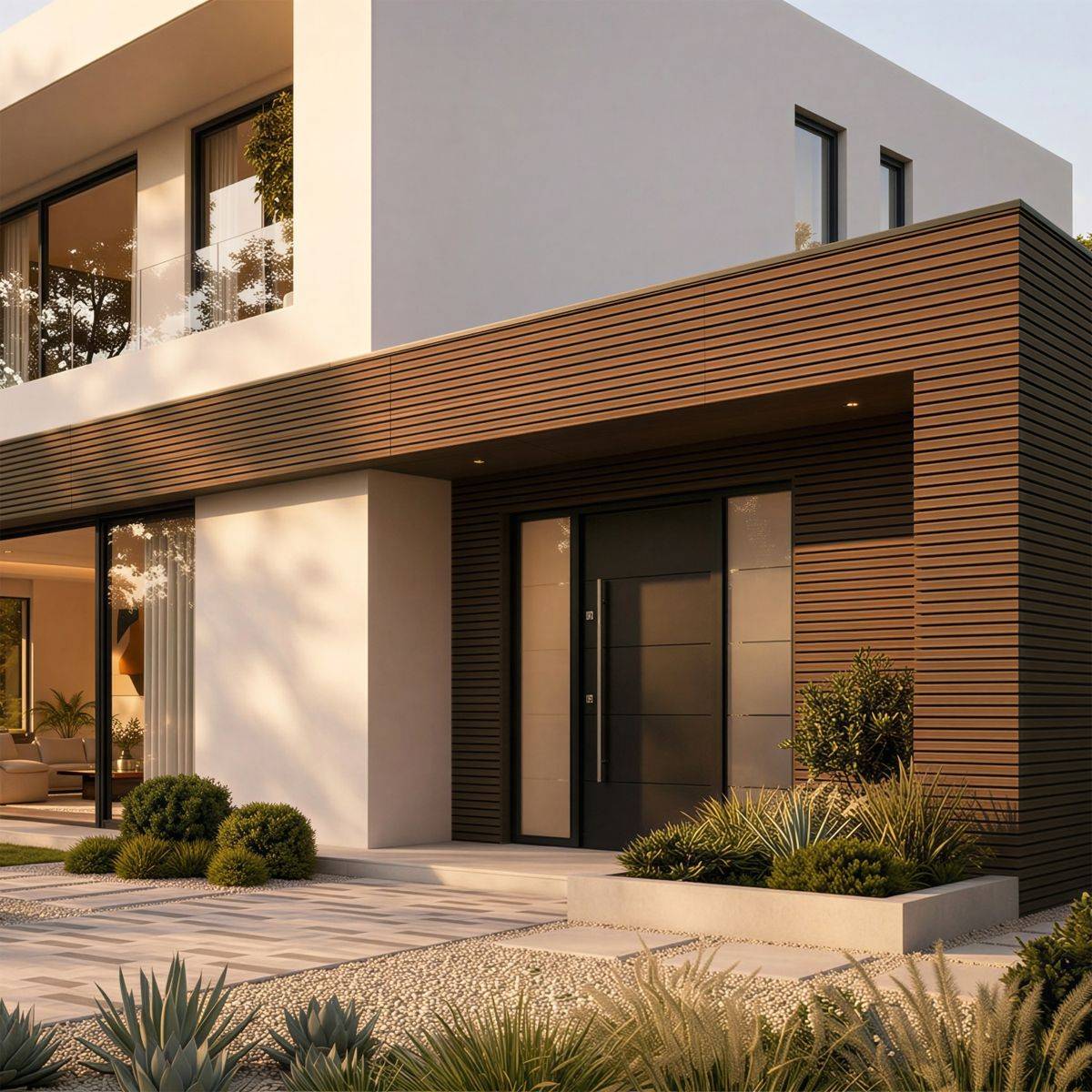 Decklinea - Kit Bardage Composite MEZZO Moka - Superficie : 40m² - Dimension des lames : 220x17,8x2,3 cm - Aspect mat