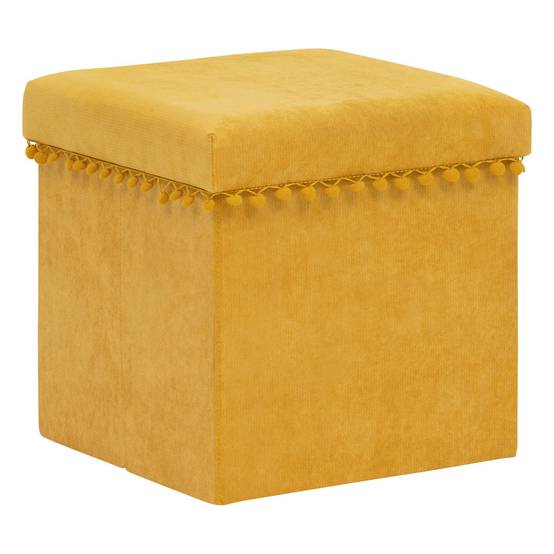 Lin Pliable Cube Tabouret Pouf Coffre De Rangement Ottoman Repose-Pieds Carré De Chambre Salon Lin Pliable Cube Tabouret Pouf Coffre De Rangement Ottoman Repose-Pieds Carré De Chambre Salon