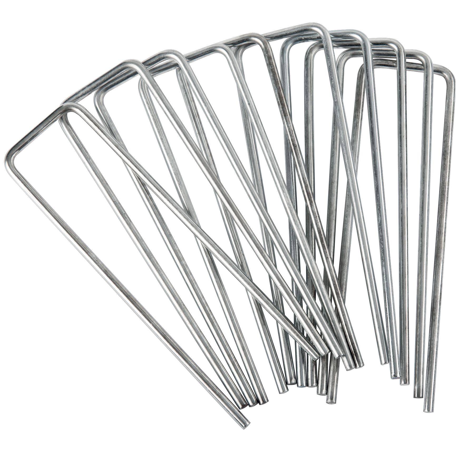 Lot de 10 Agrafes métalliques galvanisées WERKA PRO  15x4cm - Image 1