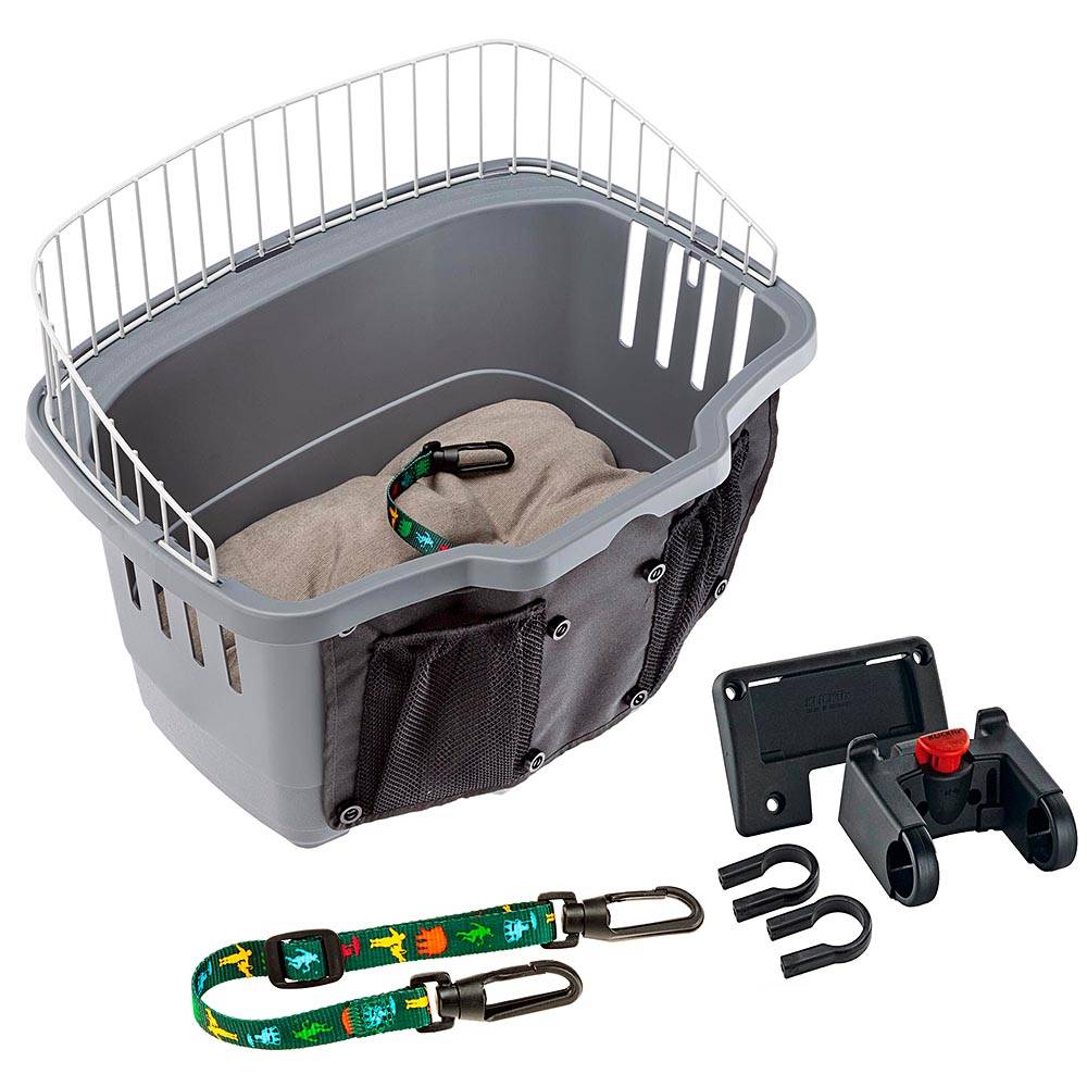 Ferplast - Ferplast Transport vélo pour chiens de petite taille ATLAS BIKE 20 RAPID Panier pour vélo petits chiens maxi 7 kg avec coussin lavable, box de voyage - Imagen 1