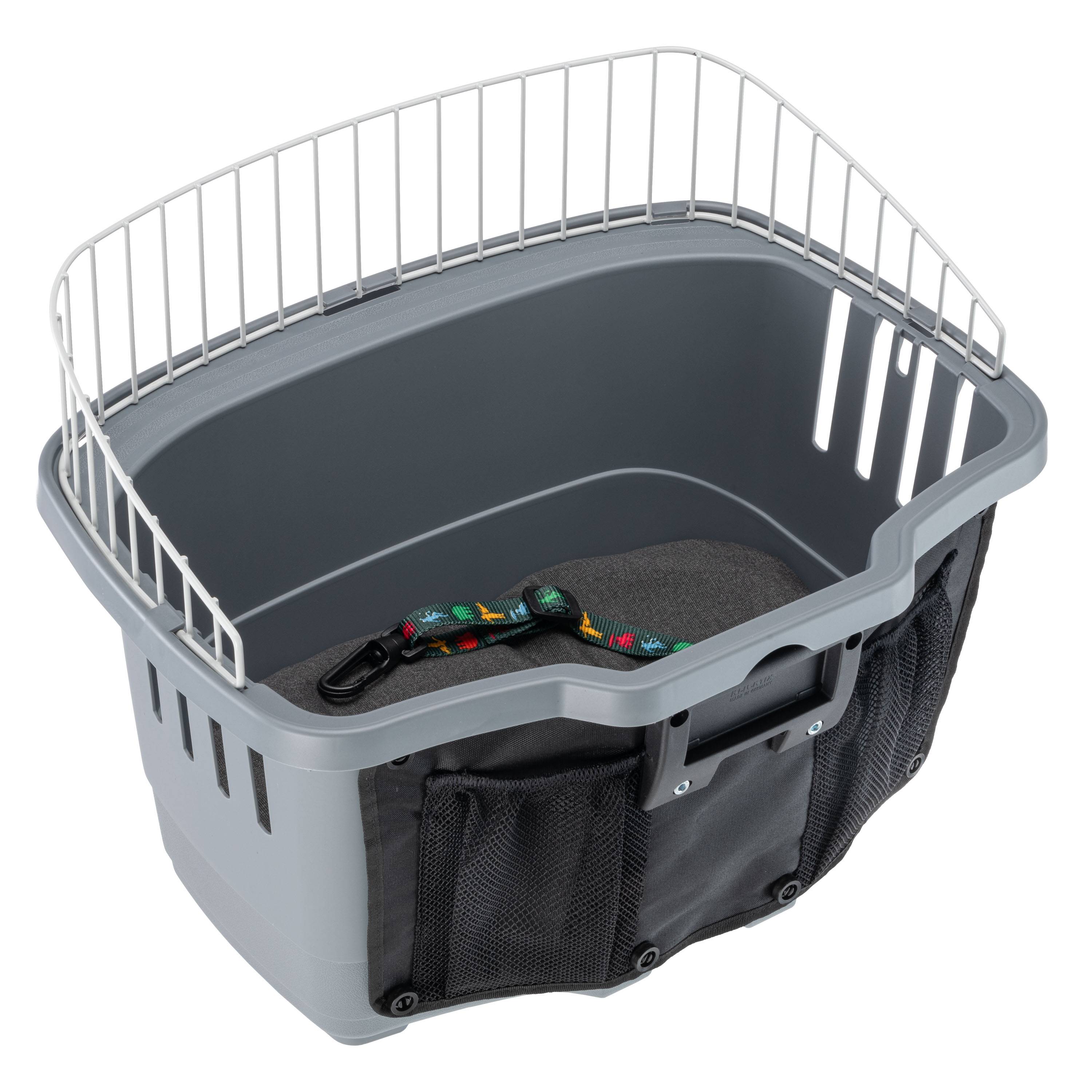 Ferplast - Ferplast Transport vélo pour chiens de petite taille ATLAS BIKE 20 RAPID Panier pour vélo petits chiens maxi 7 kg avec coussin lavable, box de voyage - Imagen 3