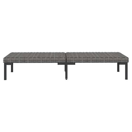 ComfortXL - Salon de jardin 3 pièces Résine tressée Demi-Ronde avec Table basse pour Jardin Gris Foncé – ComfortXL Outdoor Living - Image 5