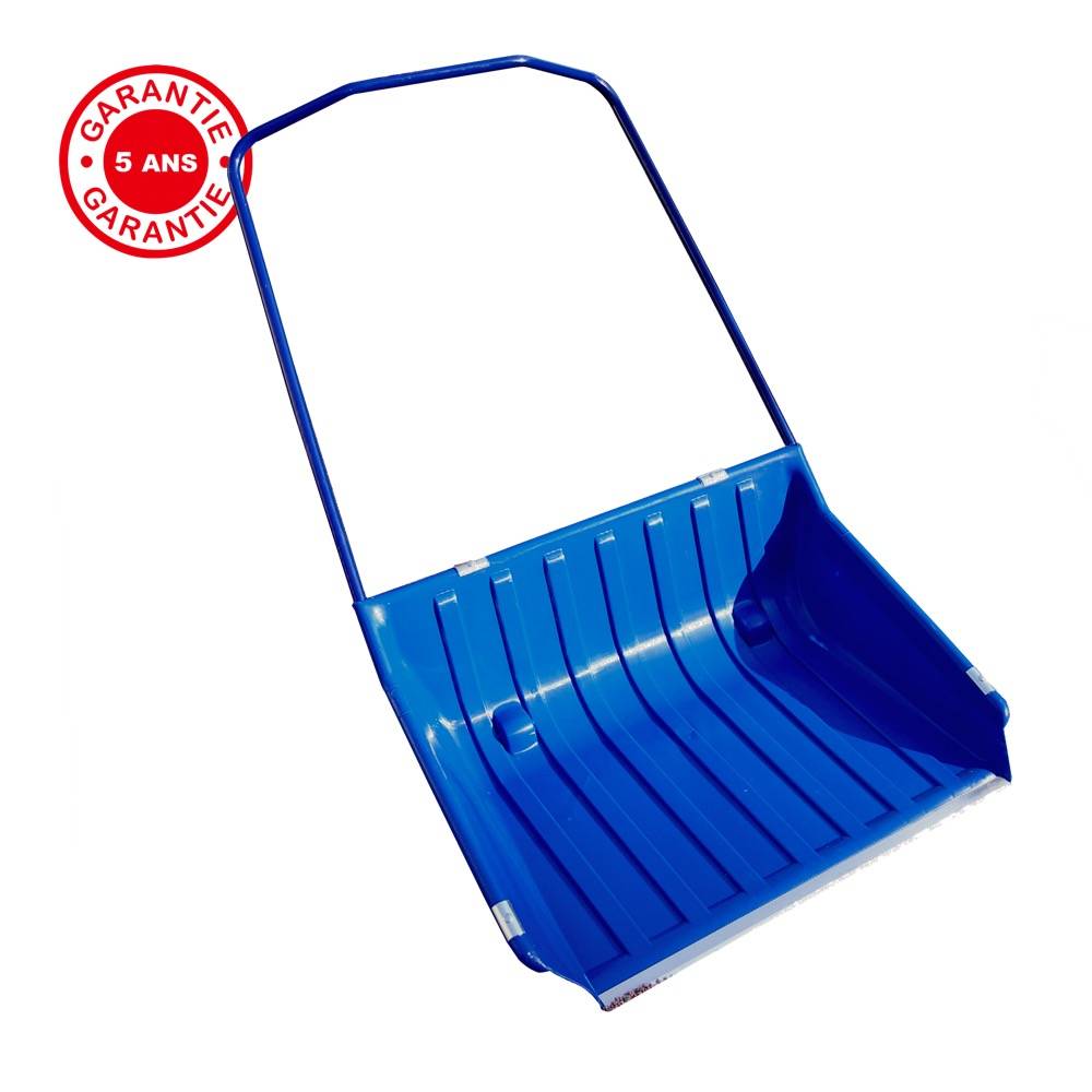 Outils Perrin - Traineau à neige polypro 840 x 700 avec roulettes manche ergo, outil pour le déneigement Outils Perrin