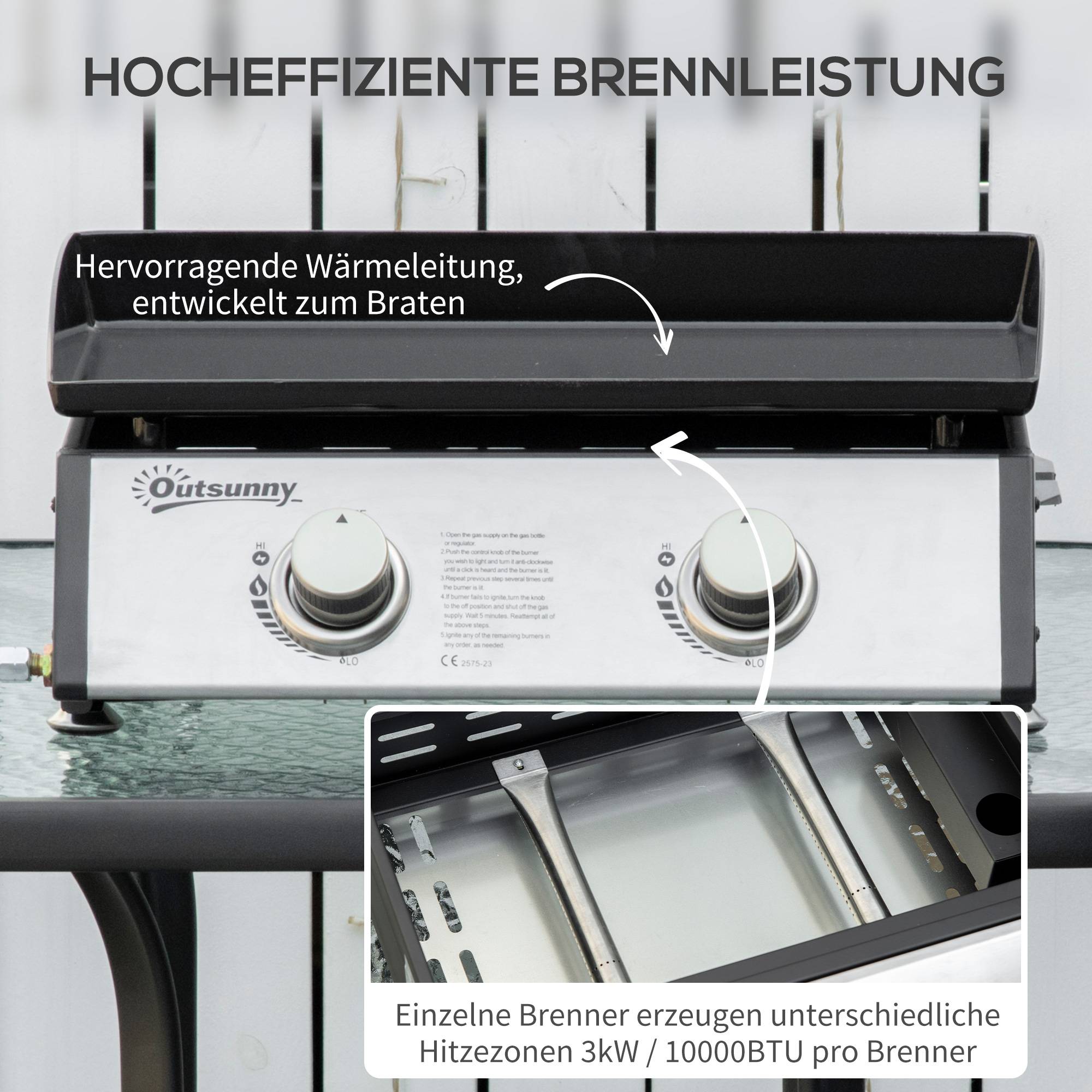 Plancha gaz inox argenté 48.5 x 48 x 21 cm - PANGIVO - Image 6