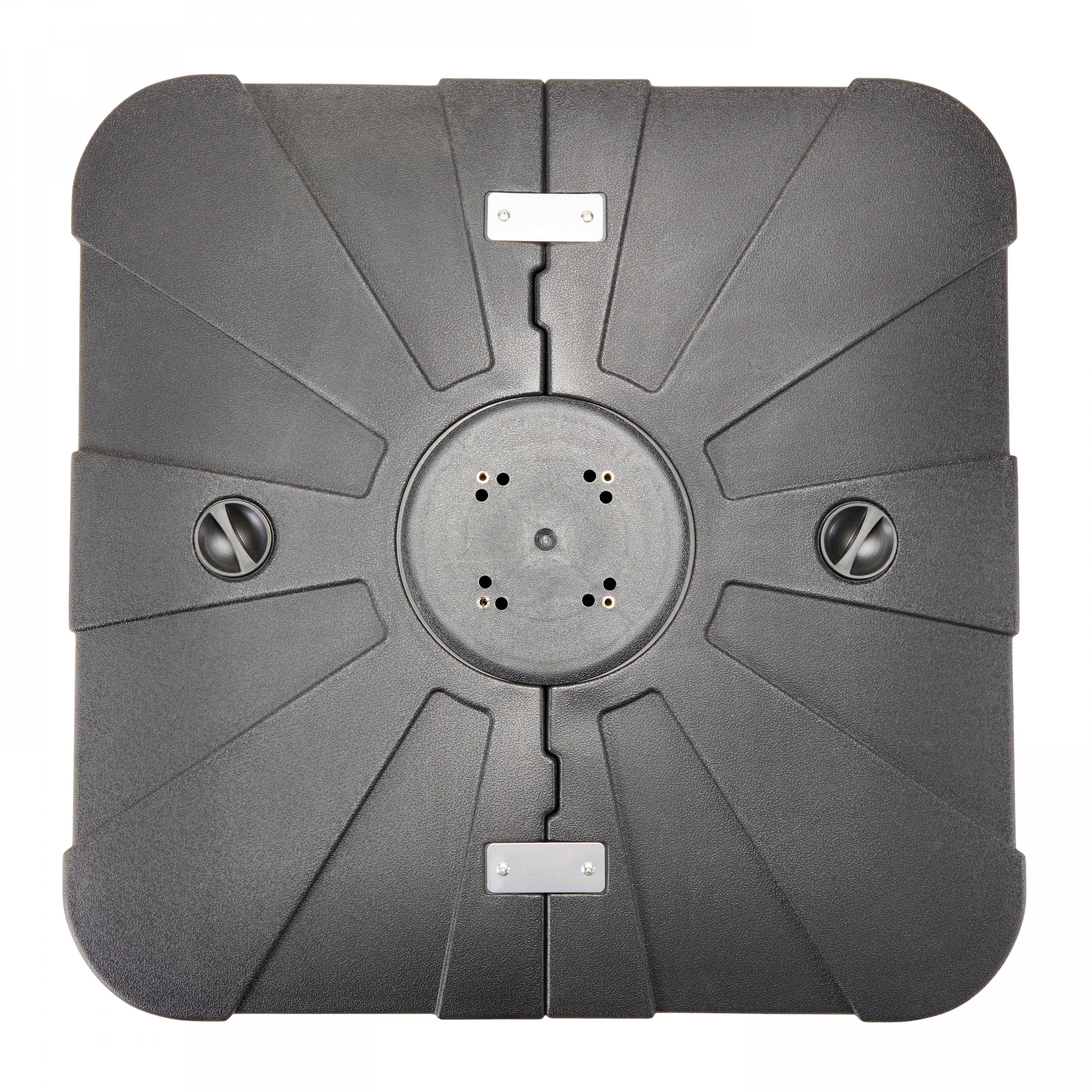 Oviala - Parasol déporté inclinable 360° 2x3m et dalle sur roues gris Amalya - Oviala - Imagen 6
