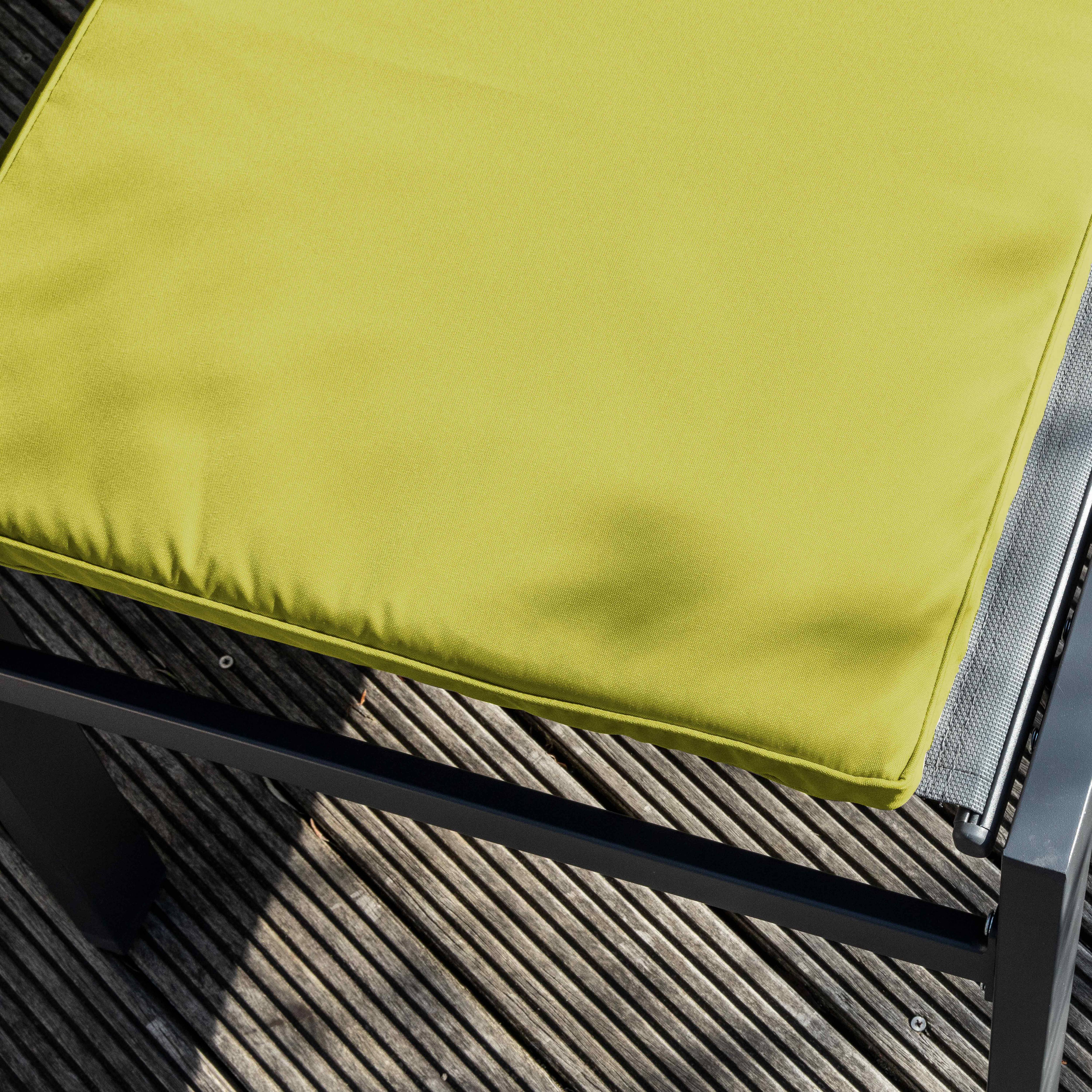 Oviala - Lot de 2 coussins bain de soleil polyester vert 186 x 53 x 5 cm Picchu - Oviala - Imagen 4