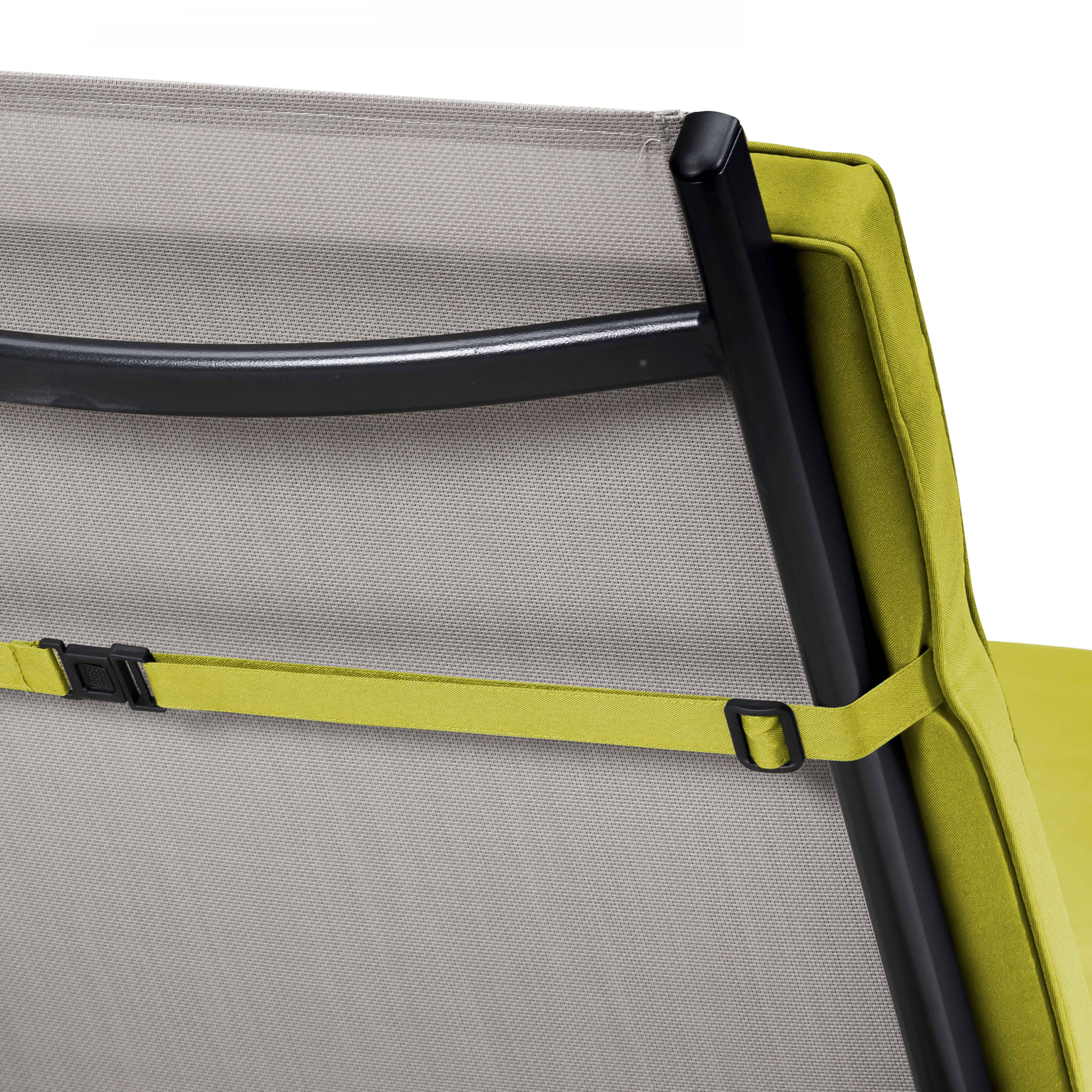 Oviala - Lot de 2 coussins bain de soleil polyester vert 186 x 53 x 5 cm Picchu - Oviala - Imagen 6