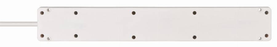 Multiprise Bremounta 6 prises BRENNENSTUHL - 3m - H05VV-F3G1.5 avec interrupteur - blanc - 1150651326 - Imagen 2