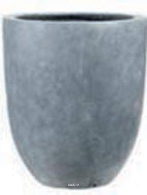 Artificielles - Bac Fibre de verre et composite Farn Exterieur Eggpot Haut D 52 xH 60cm Gris Fonce - dimhaut: H 60 cm - couleur: Gris plomb-lead - Imagen 1