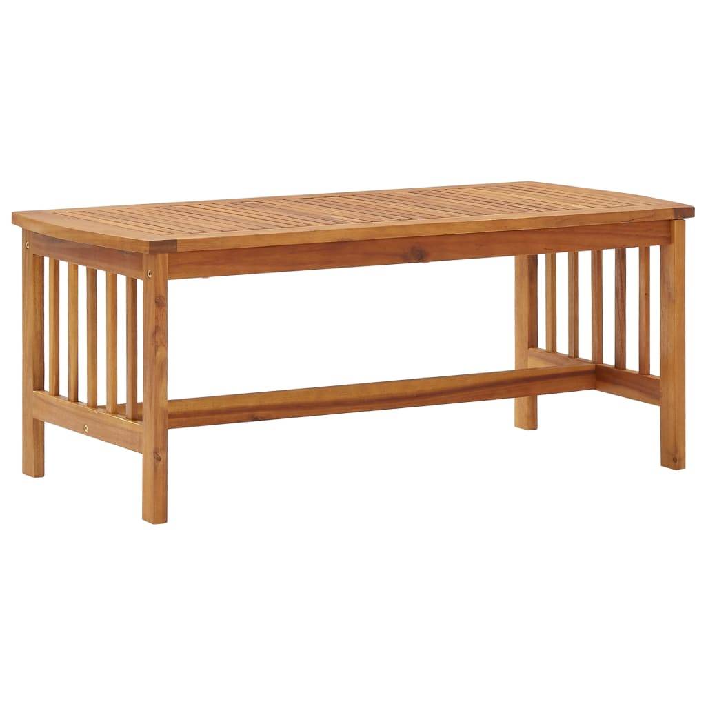 Helloshop26 - Salon de jardin meuble d'extérieur ensemble de mobilier 4 pièces bois d'acacia solide - Imagen 3