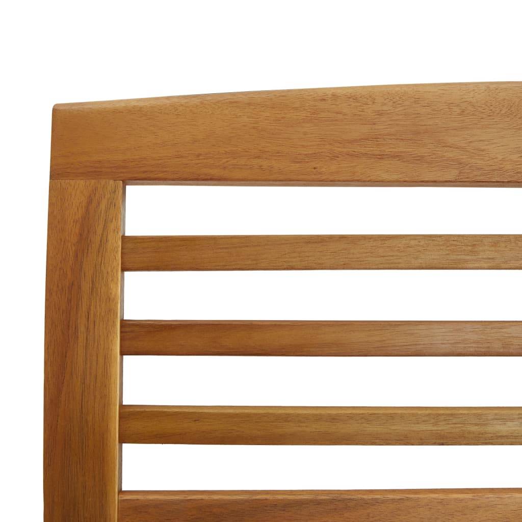 Helloshop26 - Salon de jardin meuble d'extérieur ensemble de mobilier 4 pièces bois d'acacia solide - Imagen 7