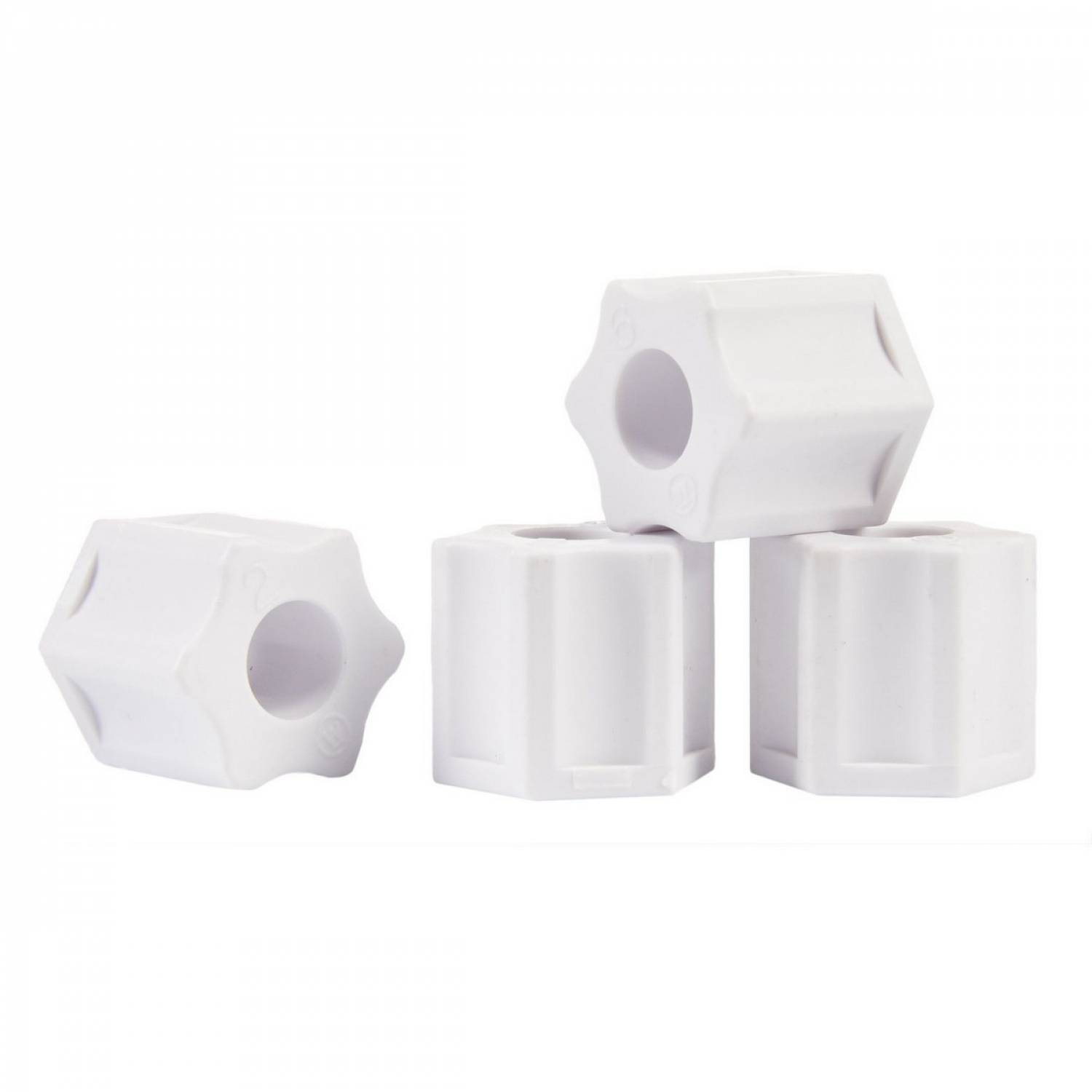Hayward - Lot de 4 écrous de compression pour chlorinateur de piscine - Blanc - CLX220HPAK4 - Hayward