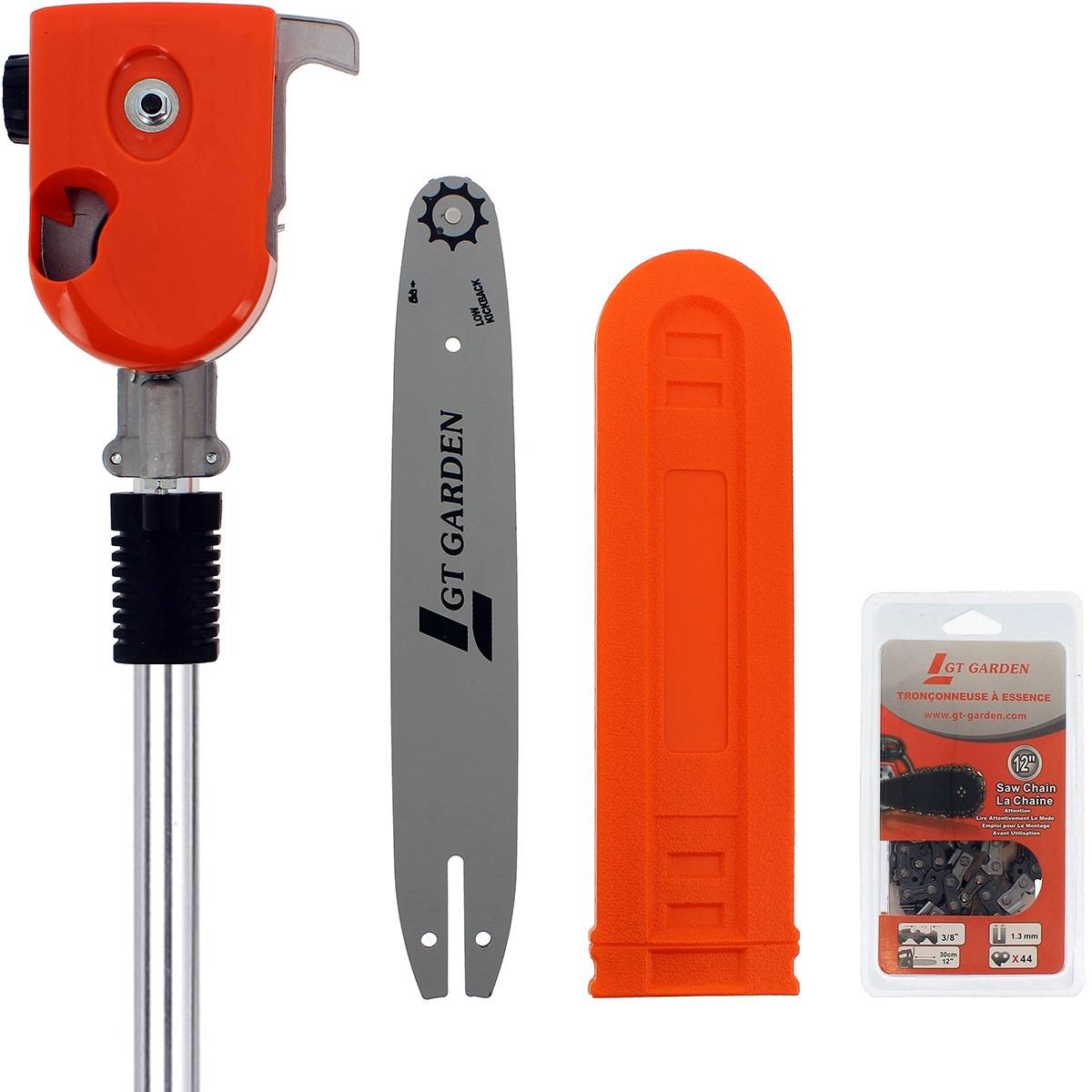Gt Garden - Élément élagueuse pour multifonction 4 en 1 et outil sur perche, tête orientable - GT GARDEN - Imagen 3