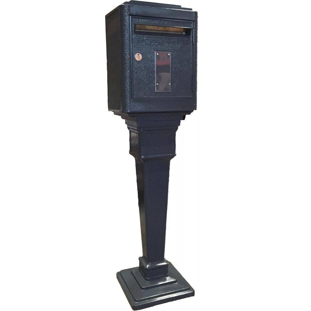La Boite Jaune - Colonne pour boîte aux lettres en aluminium grand modèle 1950 - Imagen 4