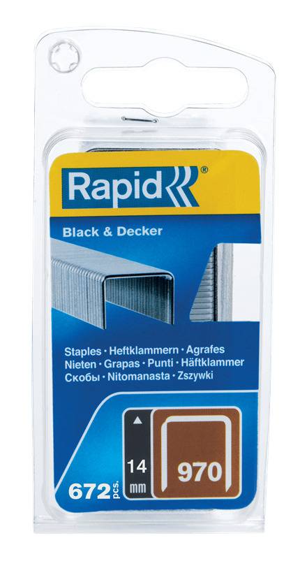 Agrafes en fil plat galvanisés n° 970/14 mm - 672 pièces - Blister - RAPID-ISABERG - 40109599 - Imagen 2