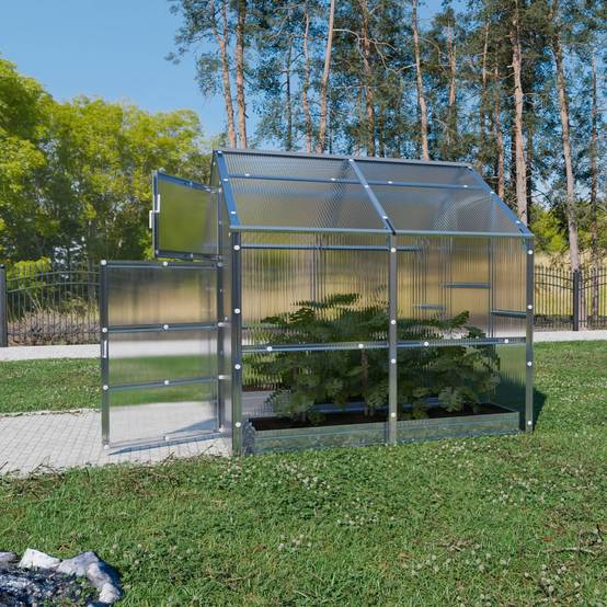 KLASIKA GREENHOUSES - Serre KLASIKA BERNARD 2,35 x 2 m (4,7 m²), 6 mm avec revêtement en polycarbonate - Image 3
